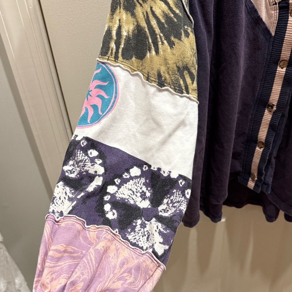 We The Free Multicolor Patchwork Button Down Shirt - image 6